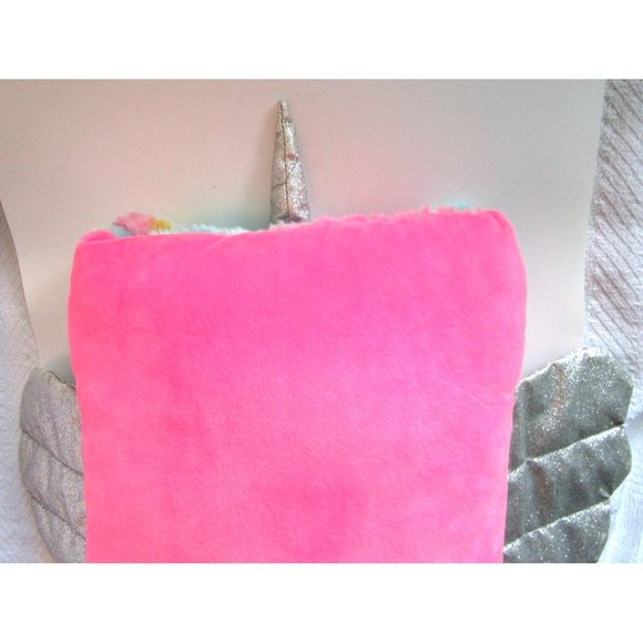 Justice Llama Unicorn Rainbow Pillow-Missing Mini Plush In Pouch 15" - Kellytoy - Picture 10 of 12